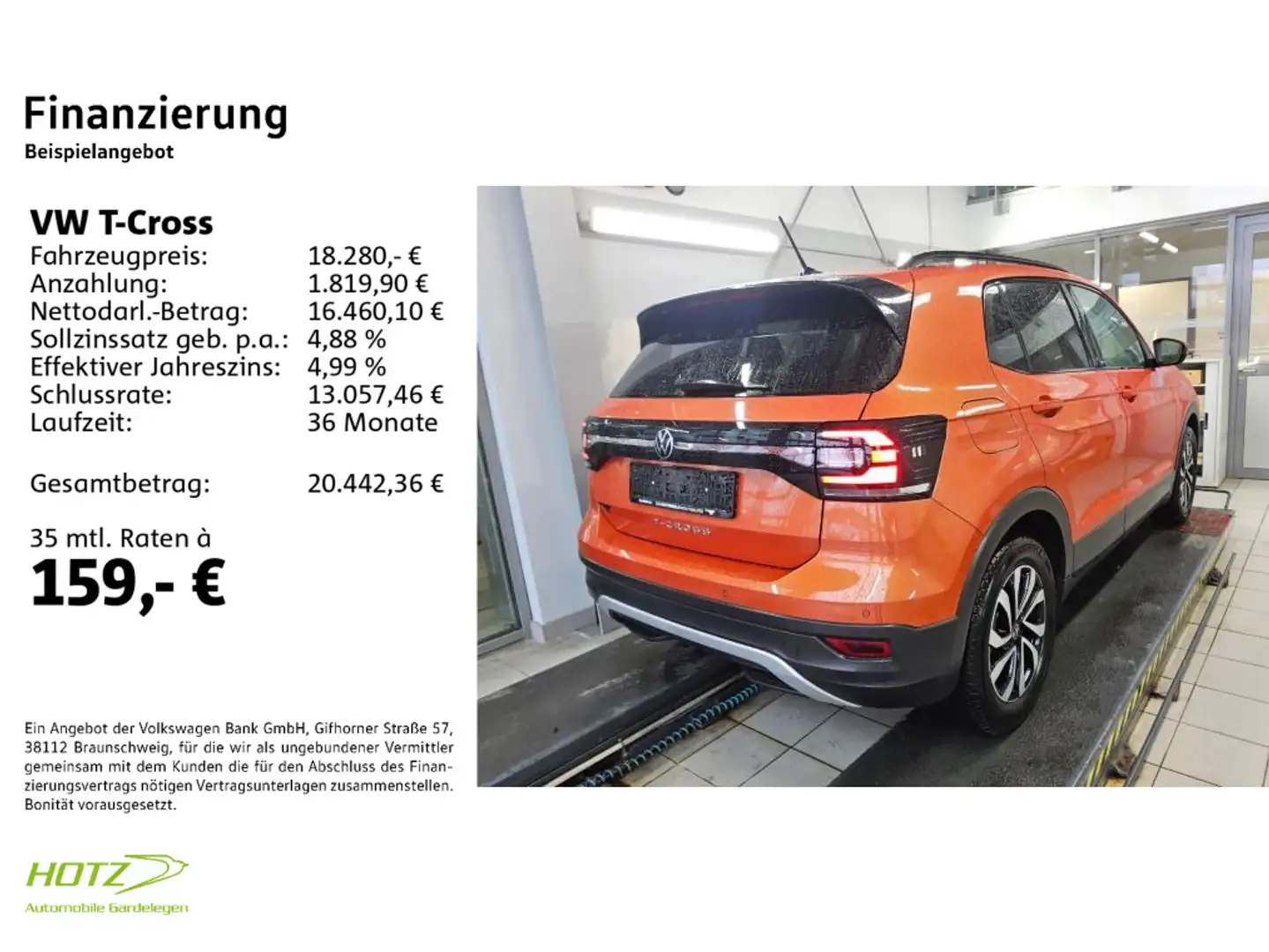 Volkswagen T-Cross 1.0 TSI Active AHK/ACC/Einparkhi Orange - 2