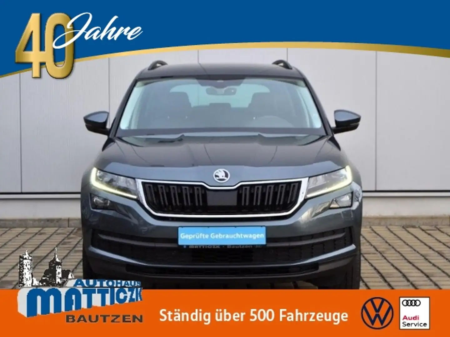 Skoda Kodiaq 2.0 TDI DSG Soleil AHK/ST-HZ/LED/19-ZOLL/NAVI/LED Grau - 1