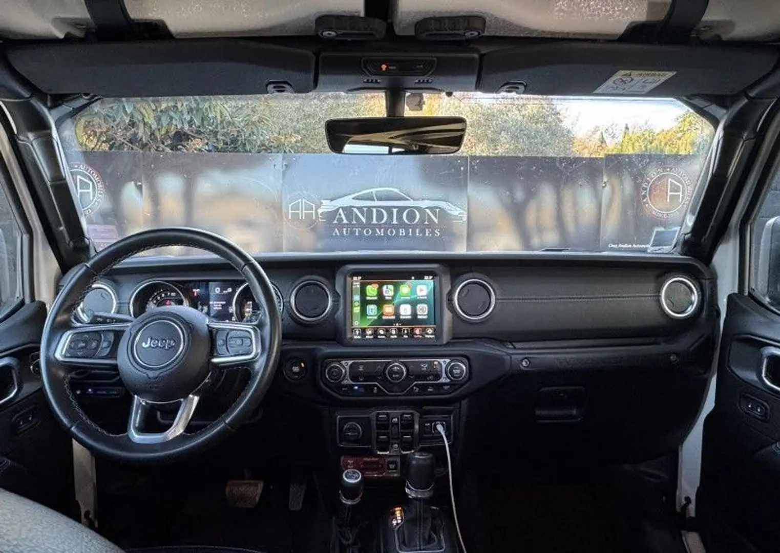 Jeep Wrangler UNLIMITED 2.0 T 380CH 4XE RUBICON ROCK-TRAC Blanc - 2