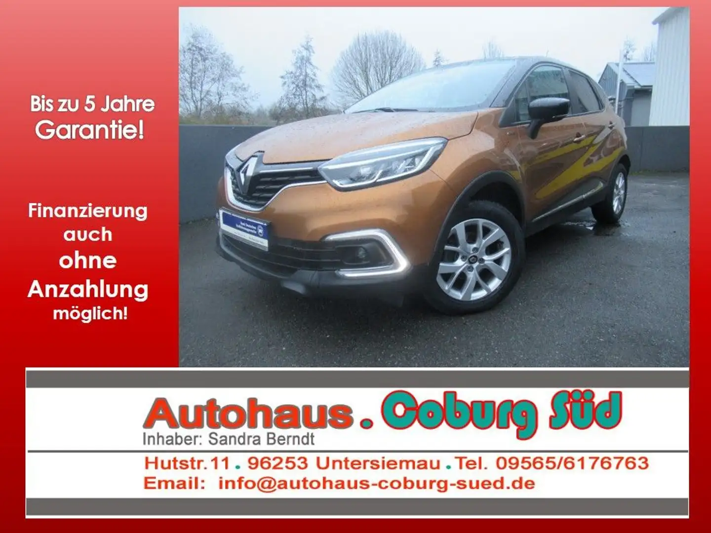 Renault Captur Limited NAVI LED SHZG PDC TEMPOMAT KLIMA Oranje - 1
