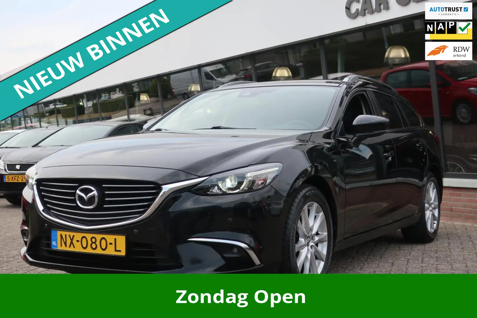 Mazda 6 Sportbreak 2.0 SkyActiv-G 165 Skylease GT 1e EIG_L Noir - 1