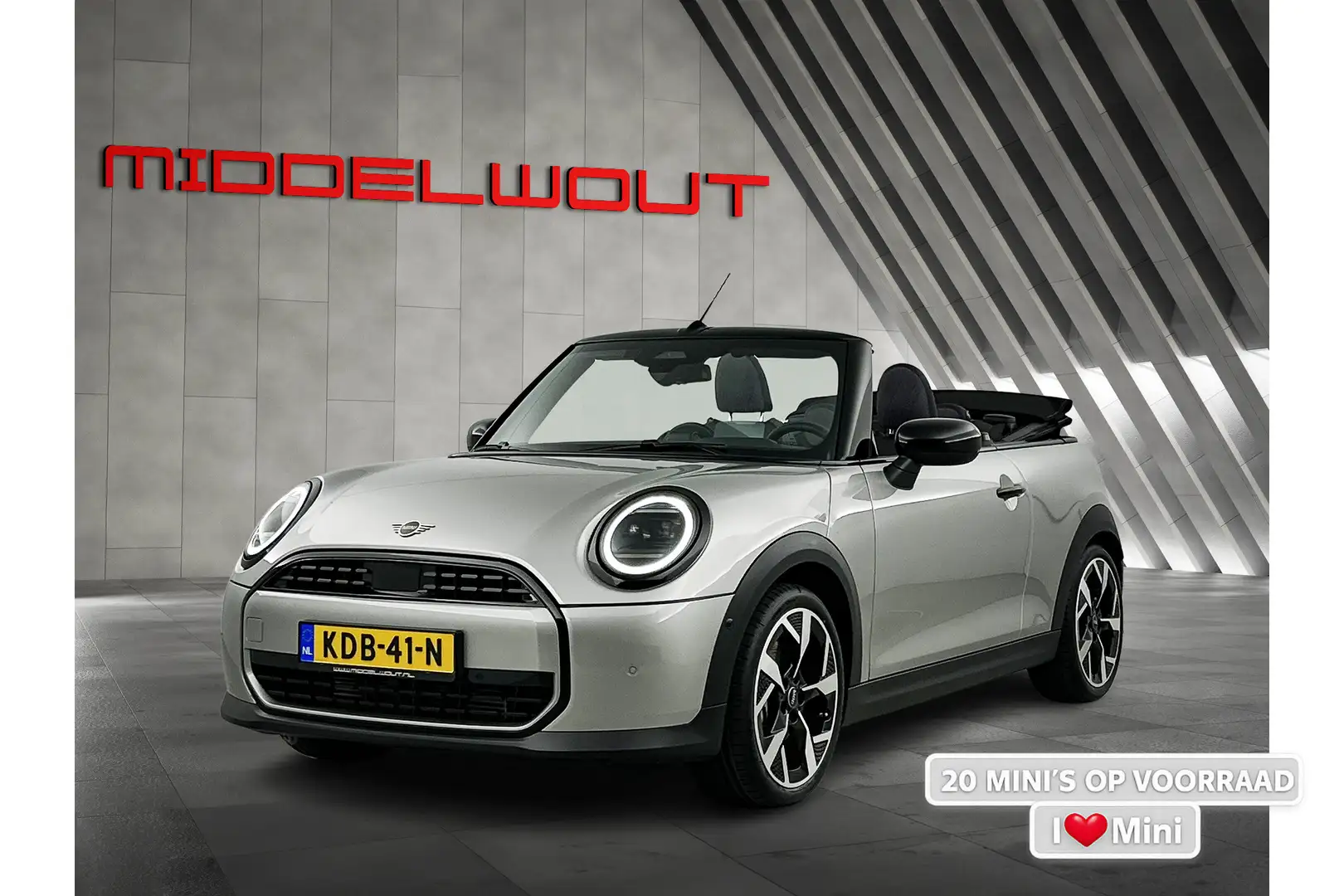 MINI Cooper C Cabrio Mini 2.0 Favoured M Sportstoel/Head-Up Display/18' Grau - 1