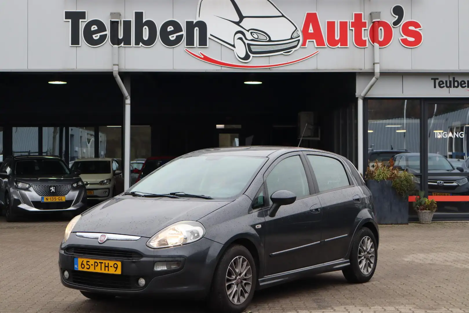 Fiat Punto Evo 1.3 M-Jet Dynamic Airco, Trekhaak, Cruise control, Gris - 1