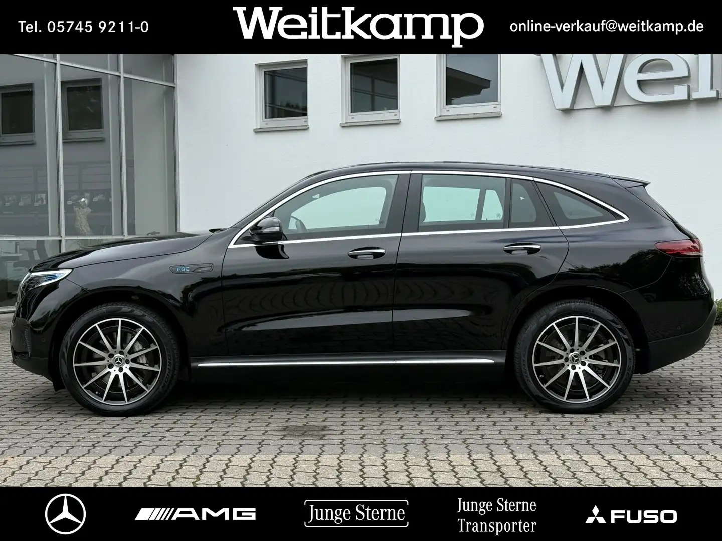 Mercedes-Benz EQC 400 EQC 400 4M AHK+Distronic+Head-Up+Keyless+19"AMG Schwarz - 2