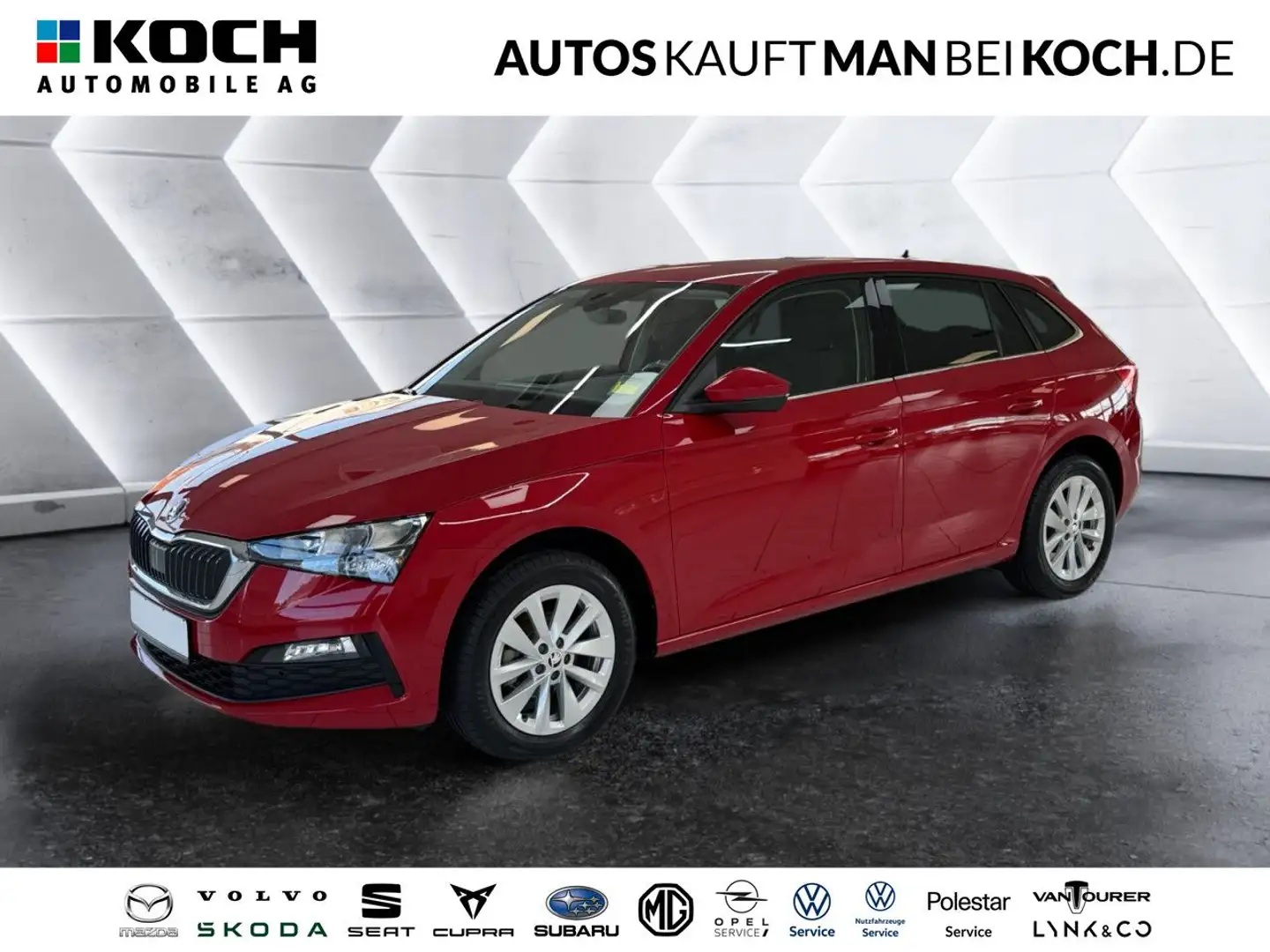 Skoda Scala 1.0 TSI DSG Tour LED SMART LINK KLIMAAUT KAM Rouge - 1