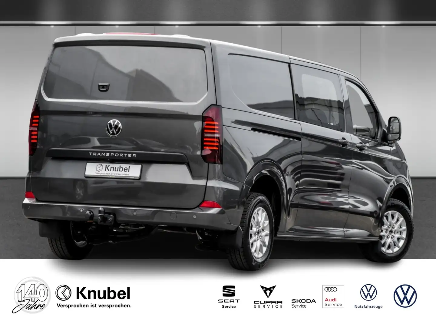 Volkswagen T7 Transporter Kasten+ 2.0 TDI LR AssPrem+ AHK Keyless Gris - 2