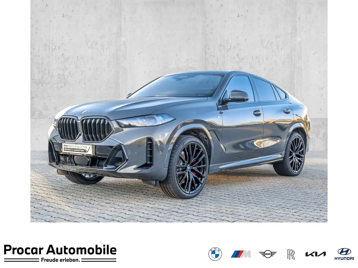 BMW X6 xDrive40i M Sport HUD PANO ACC RFK NAVI LED Grau - 1