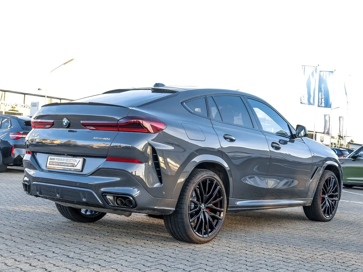 BMW X6 xDrive40i M Sport HUD PANO ACC RFK NAVI LED Grau - 2