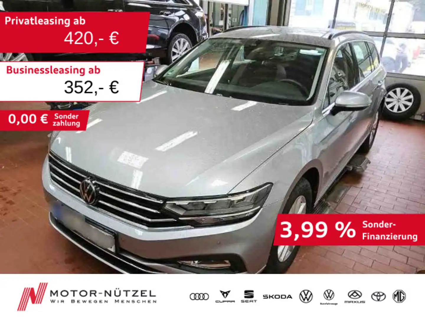 Volkswagen Passat Variant 2.0 TDI DSG BUSINESS LED+NAVI+AHK Silber - 1
