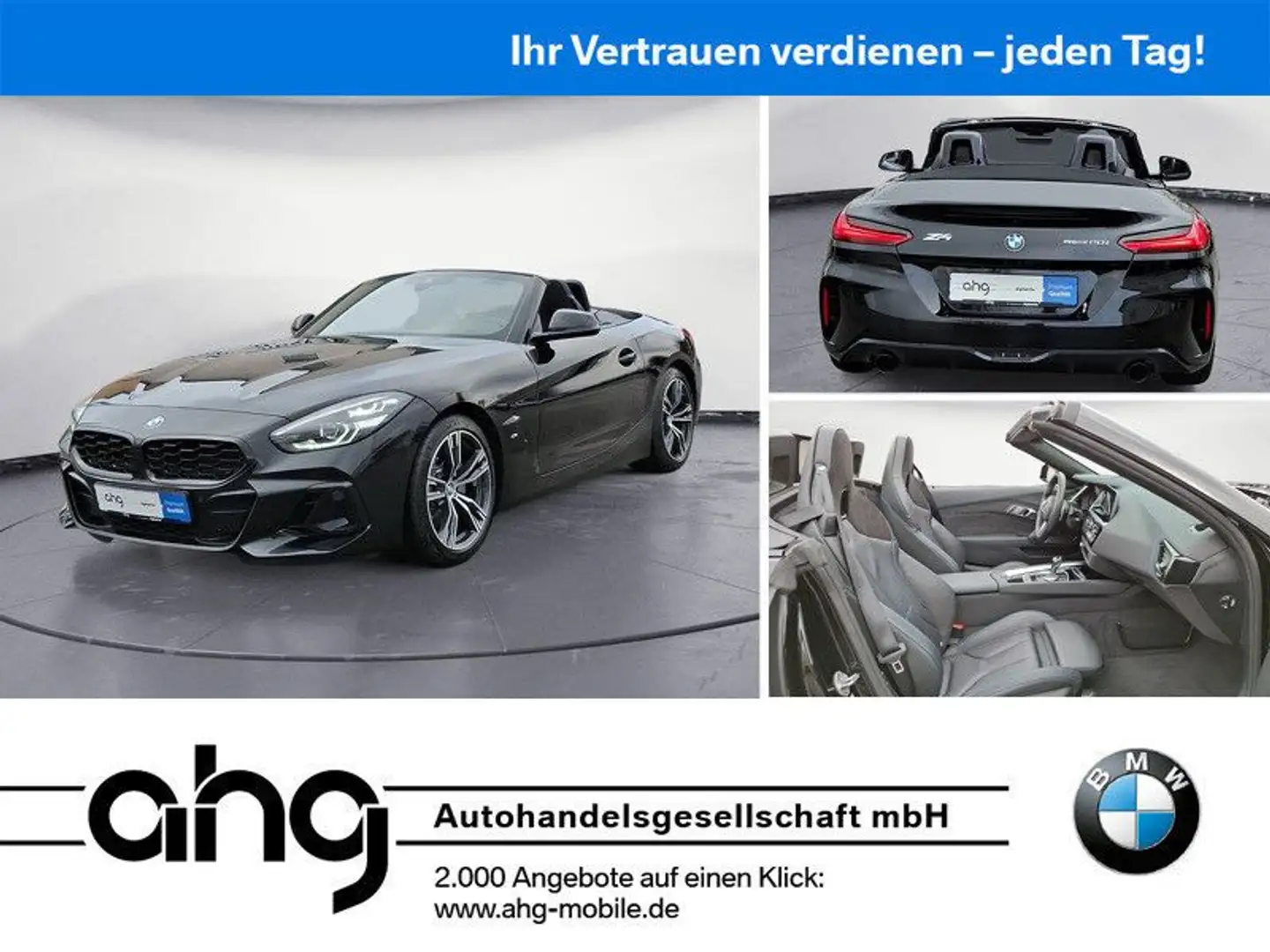 BMW Z4 sDrive20i Cabrio M Sport Sport Aut. Lenkradhz Schwarz - 1