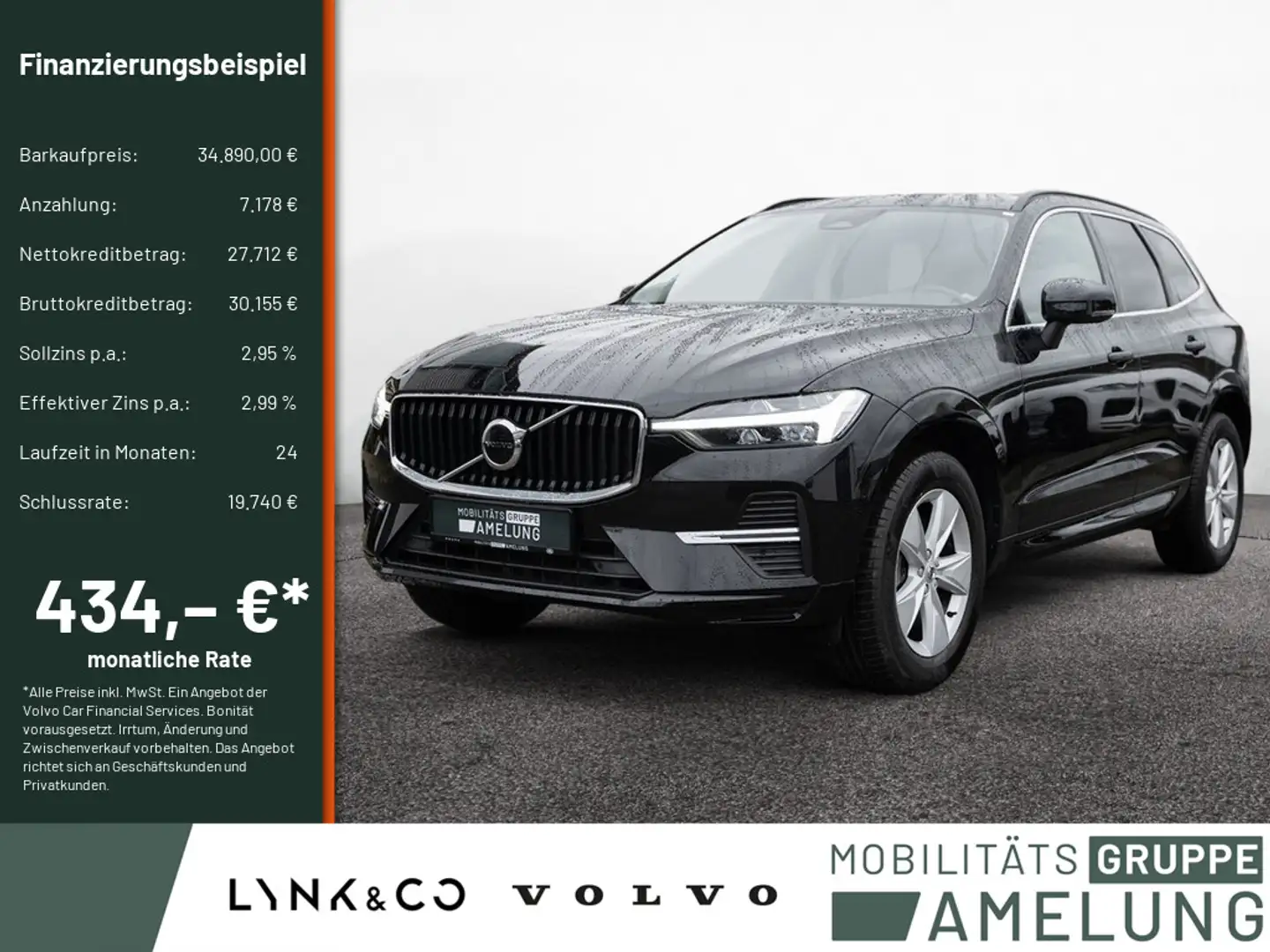 Volvo XC60 B4 Core SHZ KAMERA NAVI AHK FACEL. LED Schwarz - 1