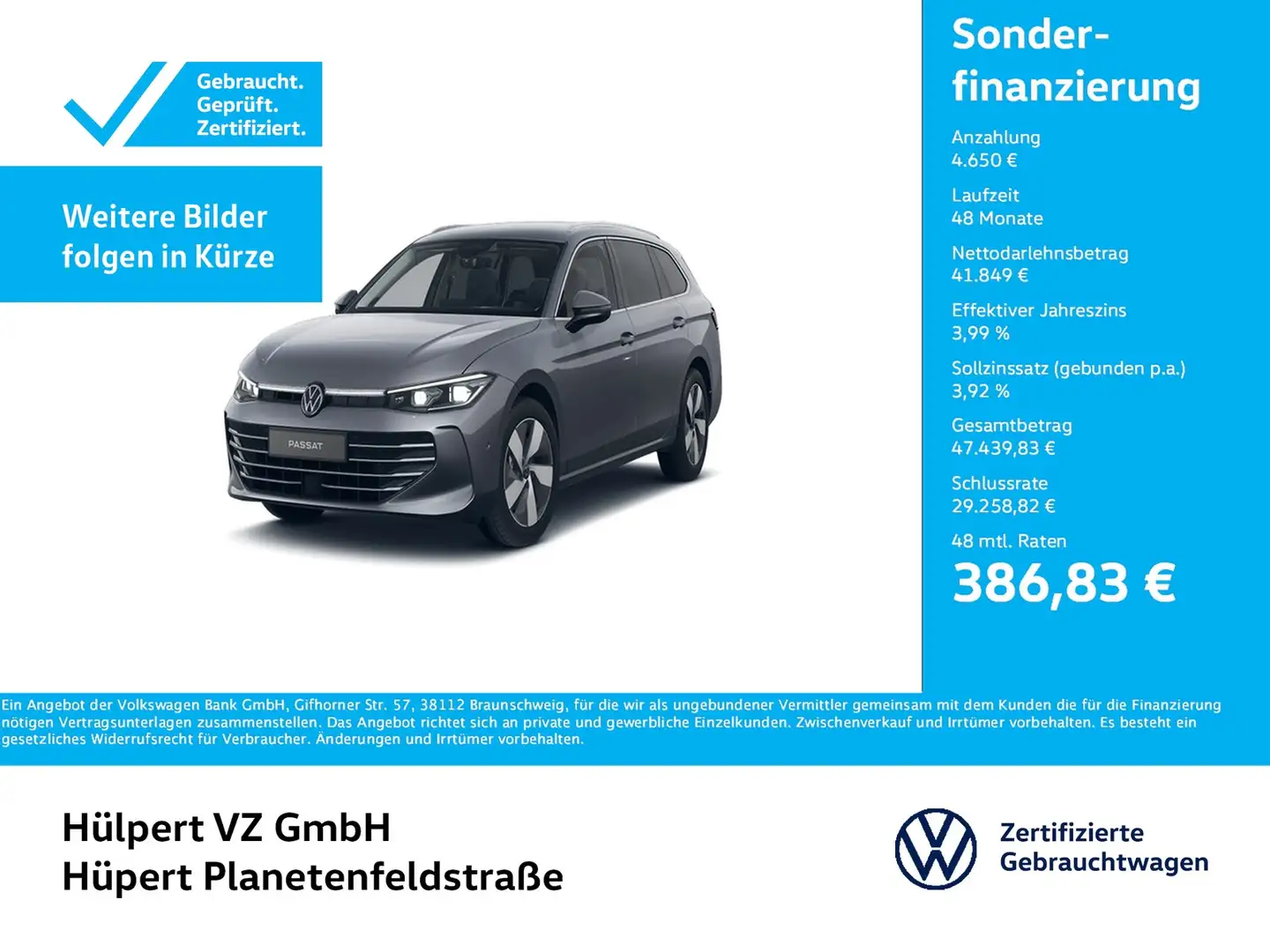 Volkswagen Passat Variant 2.0 ELEGANCE 4X4 NEUES MODELL AHK Szary - 1