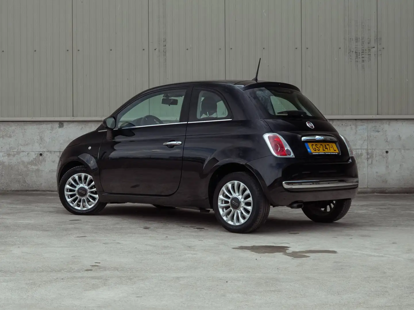 Fiat 500 0.9 TwinAir Turbo Easy 80 pk (2015)|Airco|Elektris Schwarz - 2