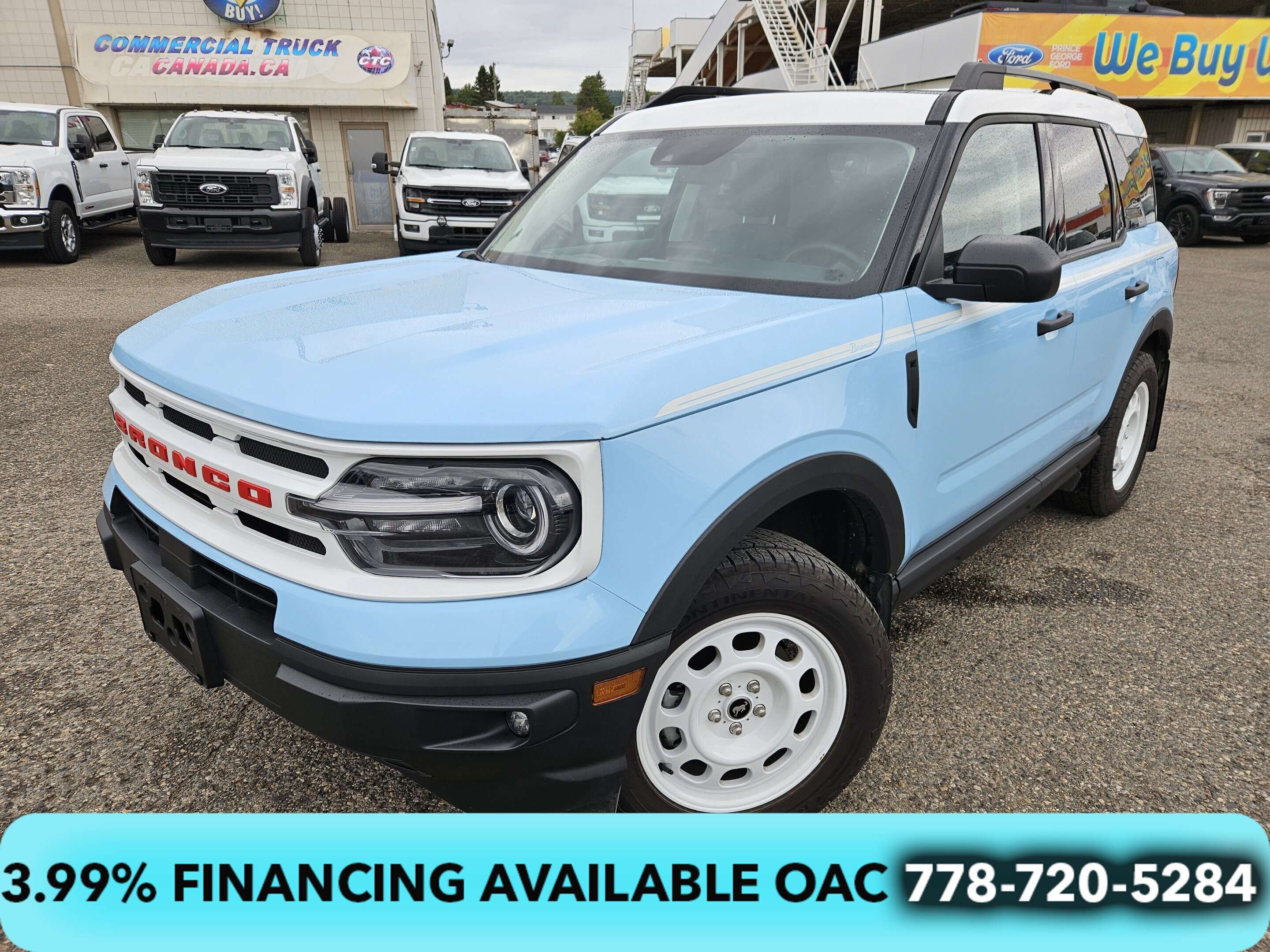Blue 2024 Ford Bronco Sport SUV / Crossover All-Wheel Drive 8-Speed Automatic