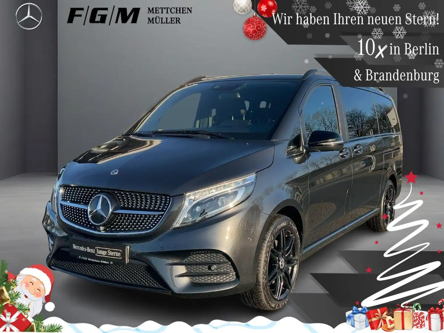 Mercedes-Benz V 300 d 4M EXCLUSIVE lang Burm|Sitzklima|TWA Grau - 1