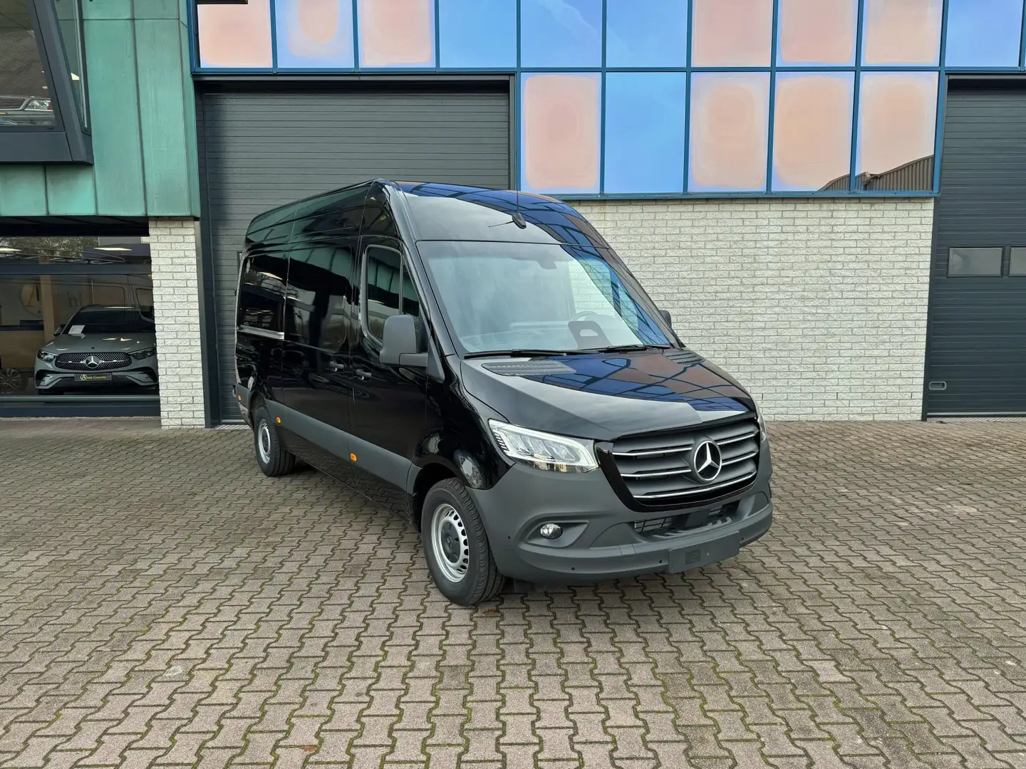 Mercedes-Benz Sprinter 317 L2H2 2x Schuifdeur Alarm kl3 Adaptieve cruise Zwart - 1