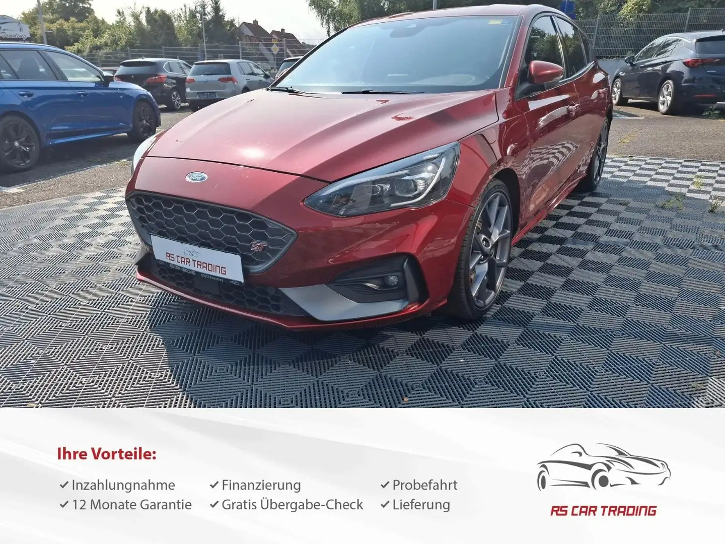 Ford Focus Lim ST*Alcantara*LED*19zoll*206kw*Tüv Neu Rouge - 2