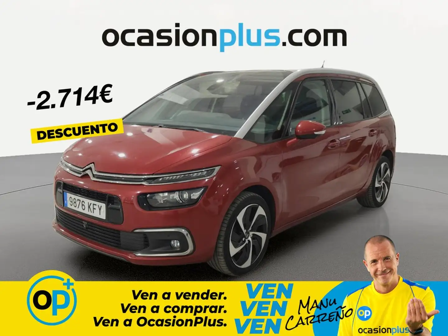 Citroen C4 Grand Picasso 2.0BlueHDI S&S Shine EAT6 150 Rojo - 1