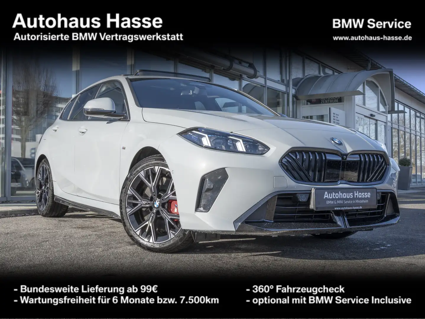 BMW 120 M-Sport Pro DrAs+ H/K adapLED PANO autHECKKL Gris - 1