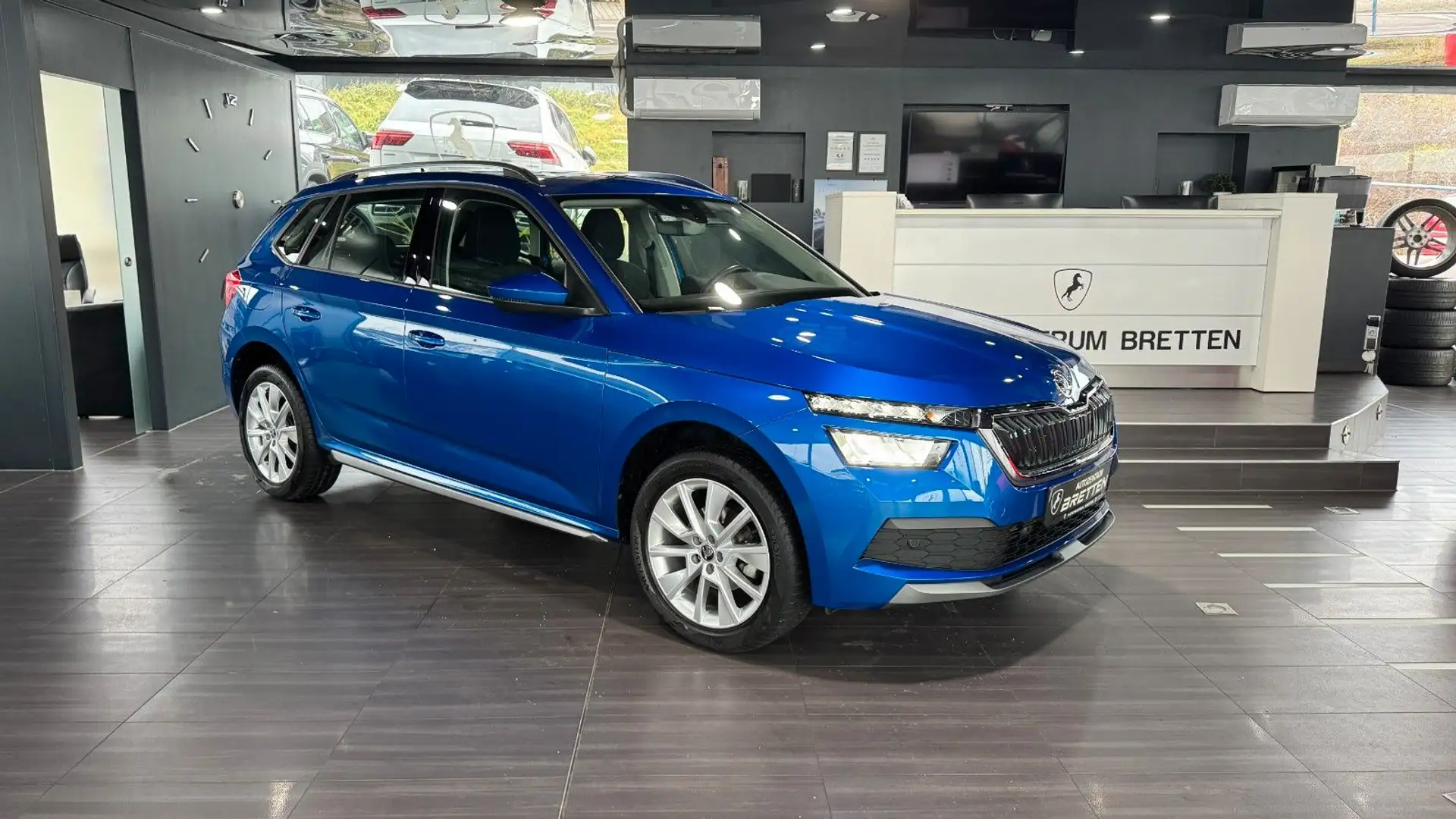 Skoda Kamiq Style*Automatik*APP*LED*AHK*1.Hand Blauw - 1