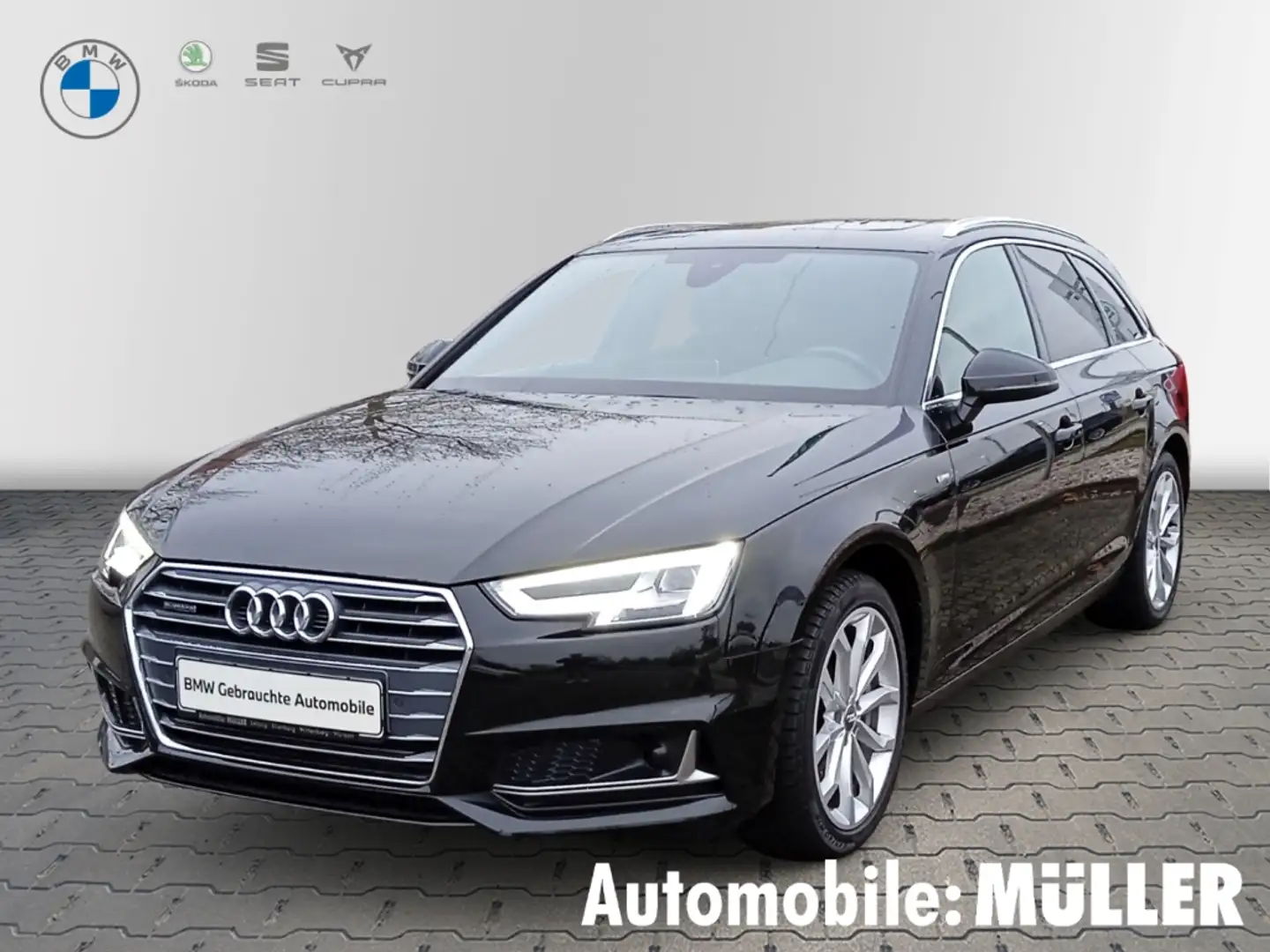 Audi A4 Avant 50TDI quattro+AHK+PANODACH+LED+ACC+KAMERA Noir - 1