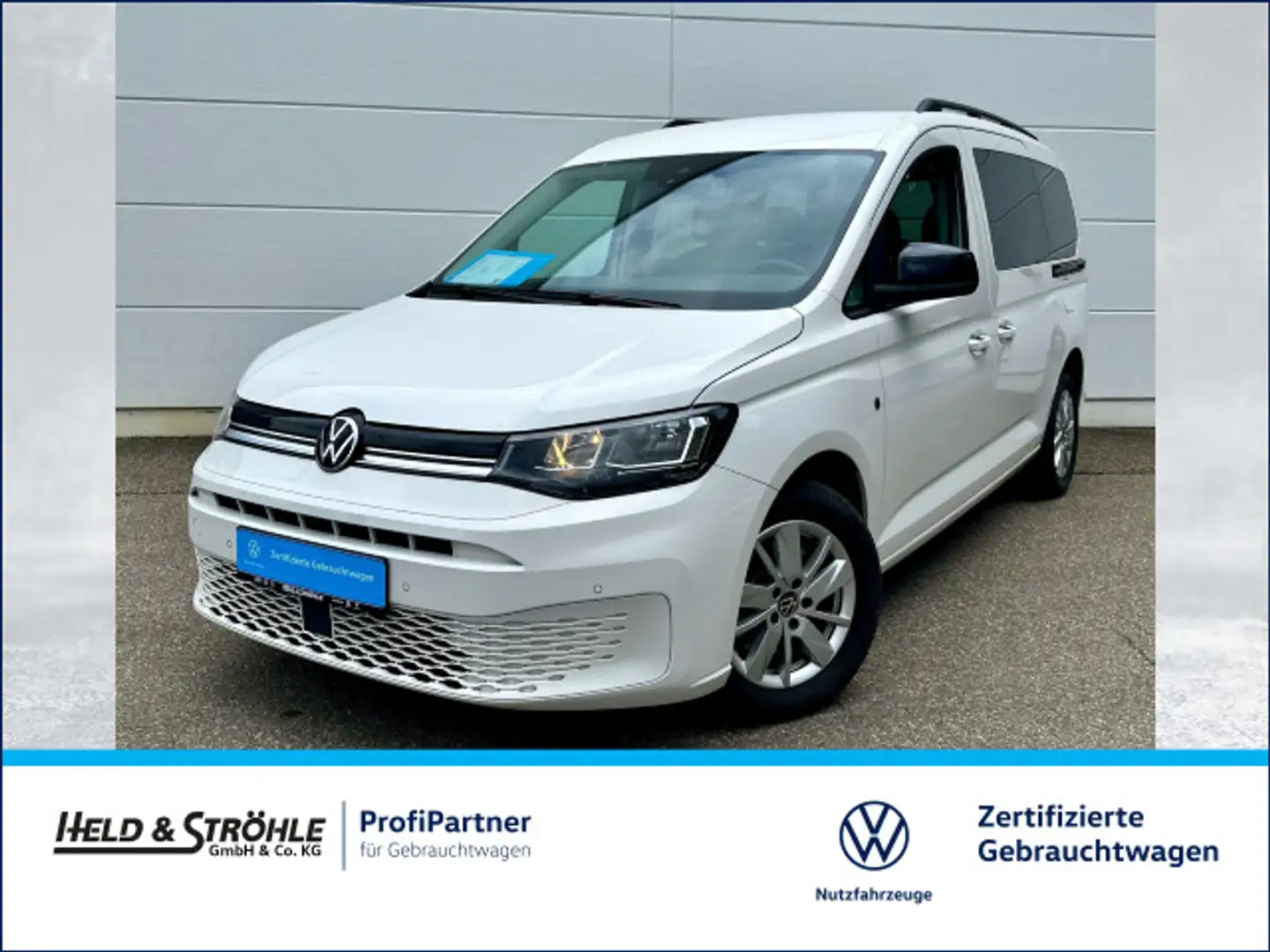 Volkswagen Caddy Life 2.0 TDI DSG DESIGNPAKET NAV ACC Weiß - 1