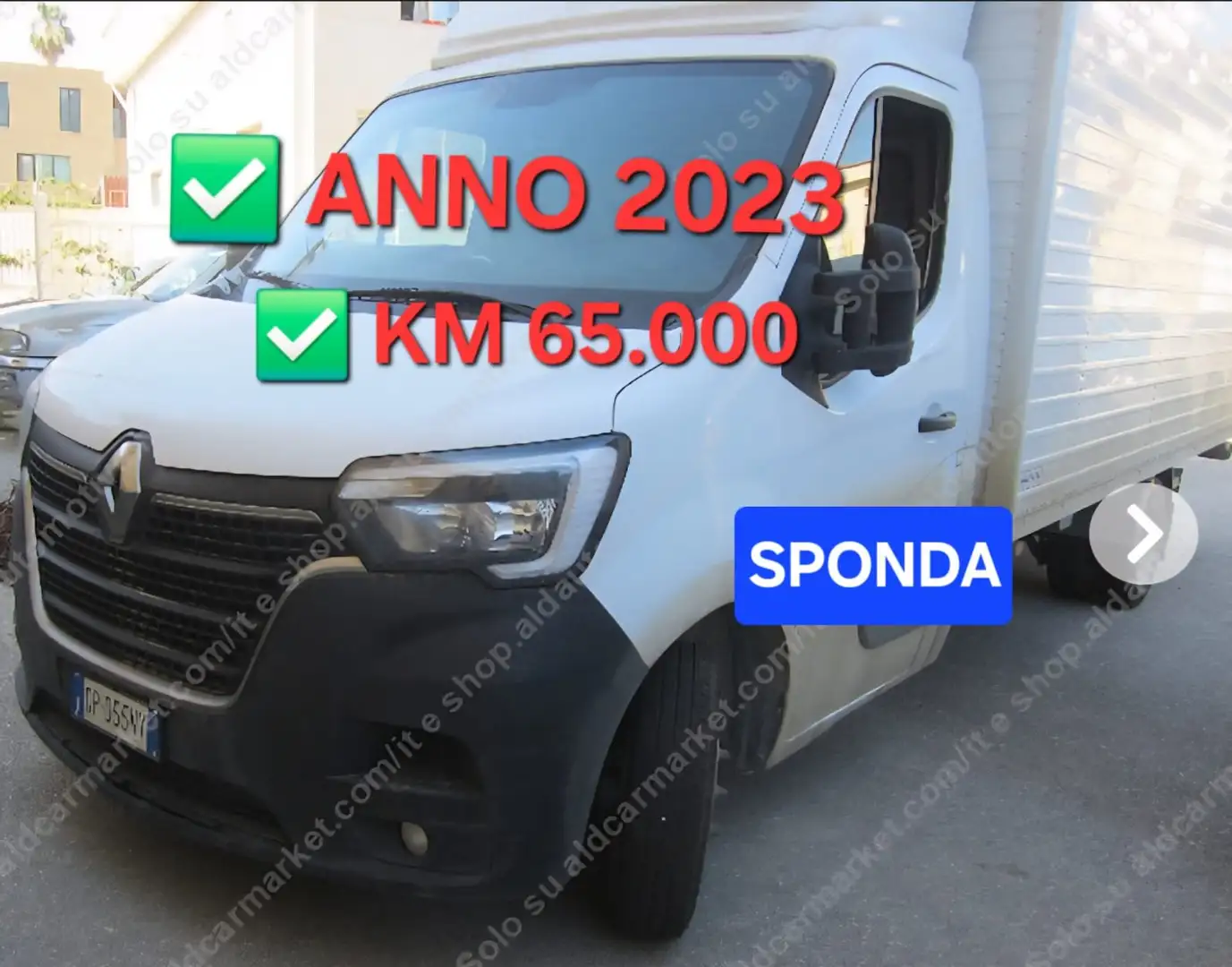 Renault Master 2.3dci 145cv FURG con SPONDA Km 65.000 del 2023 Bianco - 1