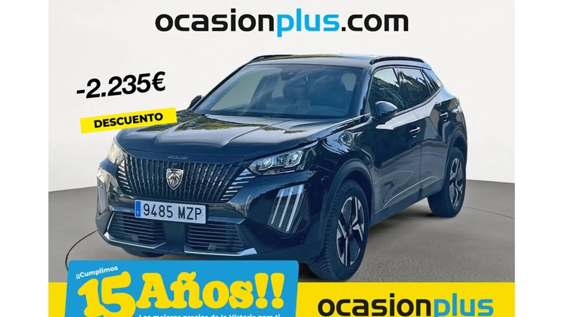 Peugeot 2008 Hybrid 136 Allure eDCS6 Noir - 1