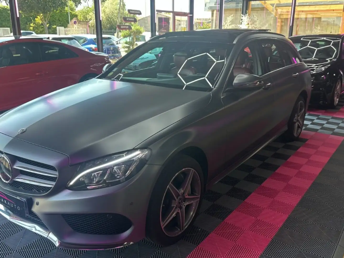 Mercedes-Benz C 250 BREAK 250 CDi 4MATIC 204 cv - Suspensions pneumatiques - Caméra 360° - Toit ouvrant - Sièges / Hayon électrique - Suivi F Gris - 2