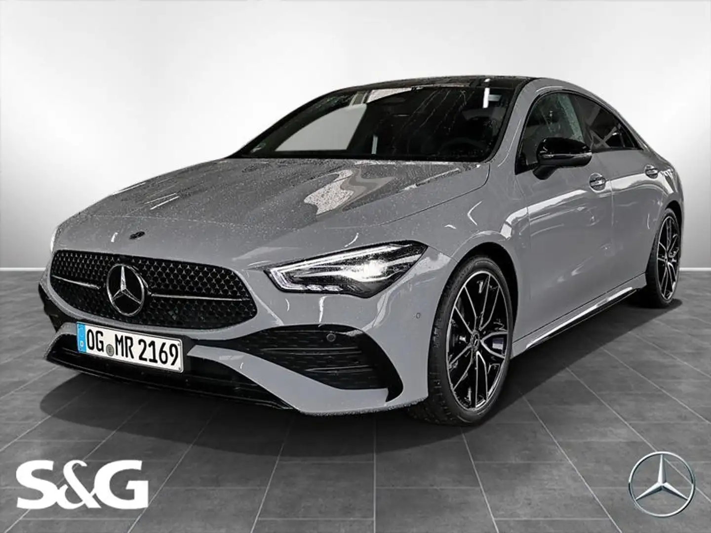 Mercedes-Benz CLA 220 d Coupé AMG MBUX+LED+Pano+RüKam+Distron Gris - 1