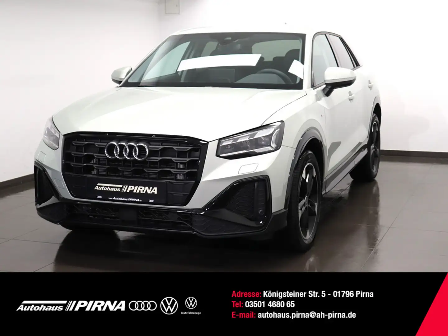 Audi Q2 35 1.5 TFSI S line S-tronic Matrix AHK Silber - 1