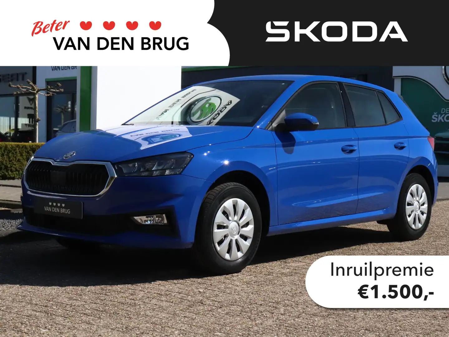 Skoda Fabia Selection 1.0 TSI 70 kW / 95 PK Hatchback 5 versn. Blauw - 1