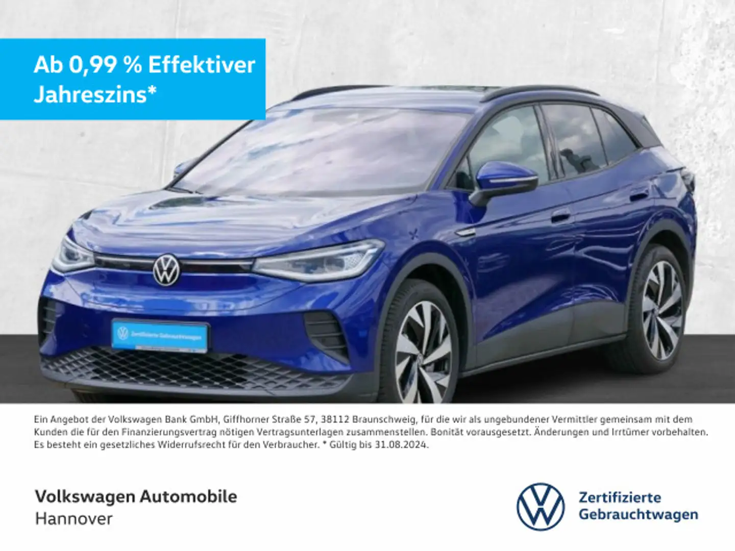 Volkswagen ID.4 Pro Performance Navi AHK IQ.Light ACC PDC S Blau - 1