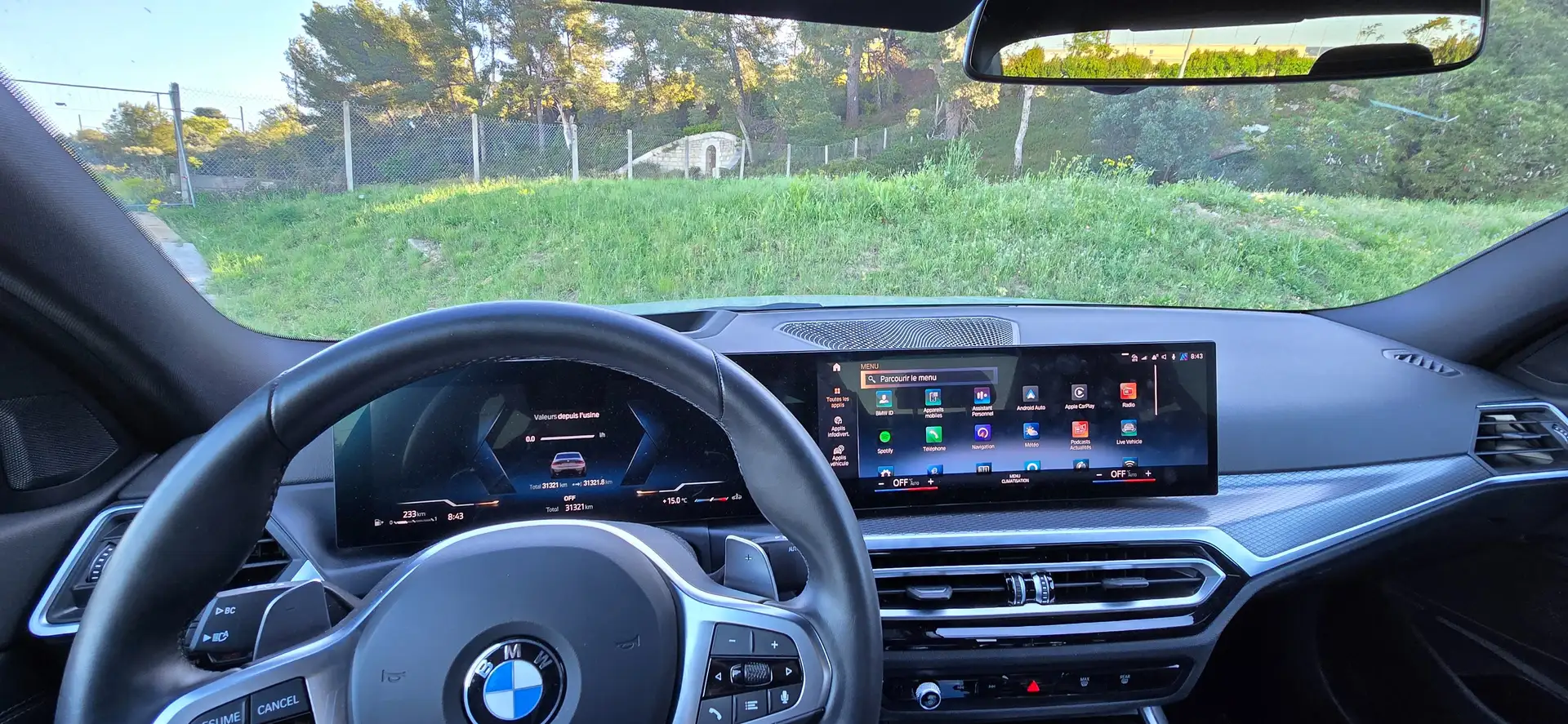 BMW 320 320i 184 ch BVA8 M Sport Bleu - 2