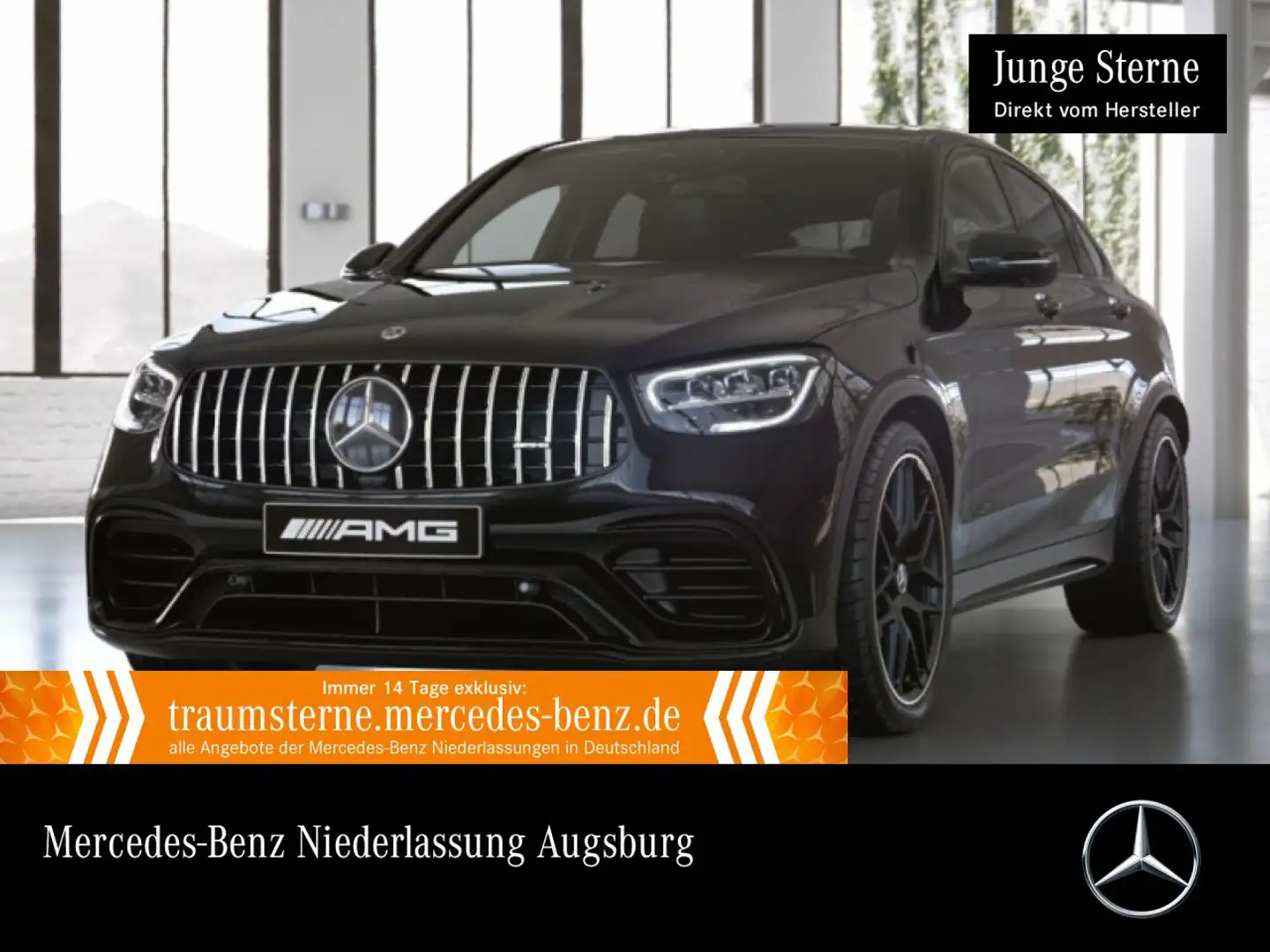 Mercedes-Benz GLC 63 AMG GLC 63 S Coupé 4M NIGHT+DRIVERS+360+LED+HUD+SPUR Schwarz - 1