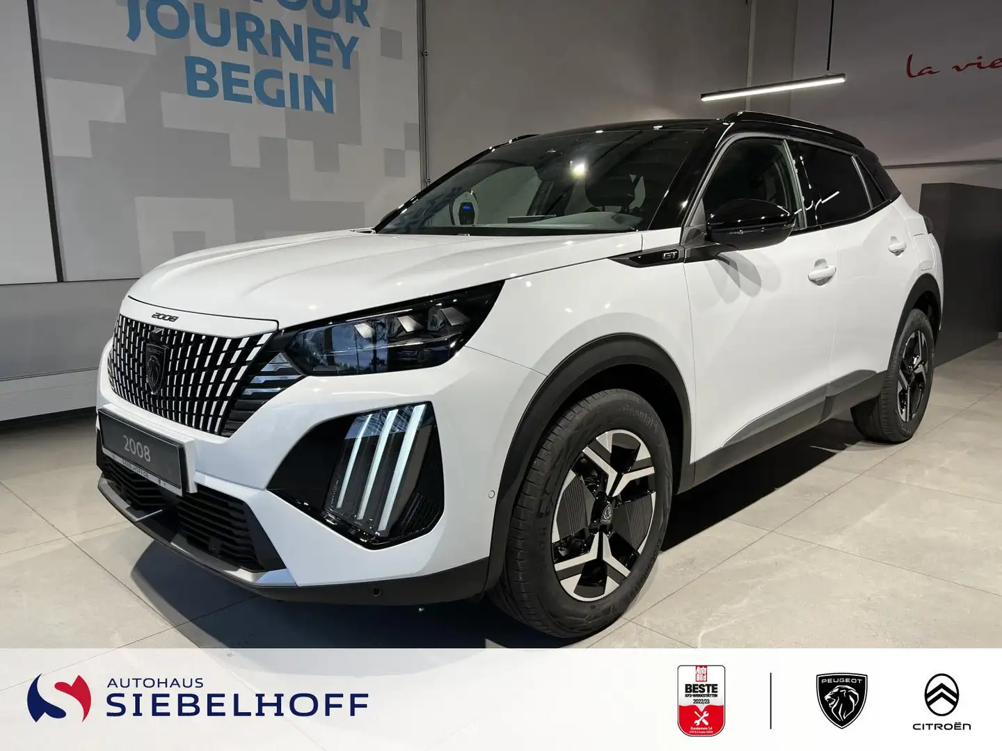 Peugeot 2008 GT HYBRID 145 e-DSC6 Weiß - 2