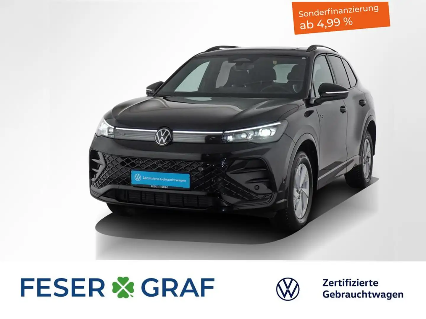 Volkswagen Tiguan 2.0 TDI R-Line 4Motion DSG AHK / IQ.LIGHT Schwarz - 1
