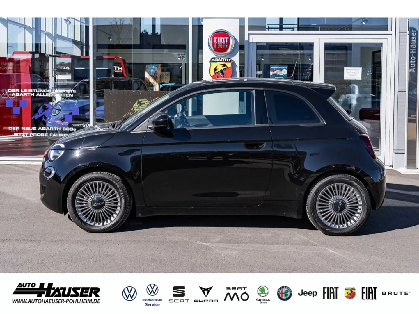 Fiat 500e ICON MY22 42kWh NAVI TEMPOMAT APPLE ANDROID Schwarz - 2
