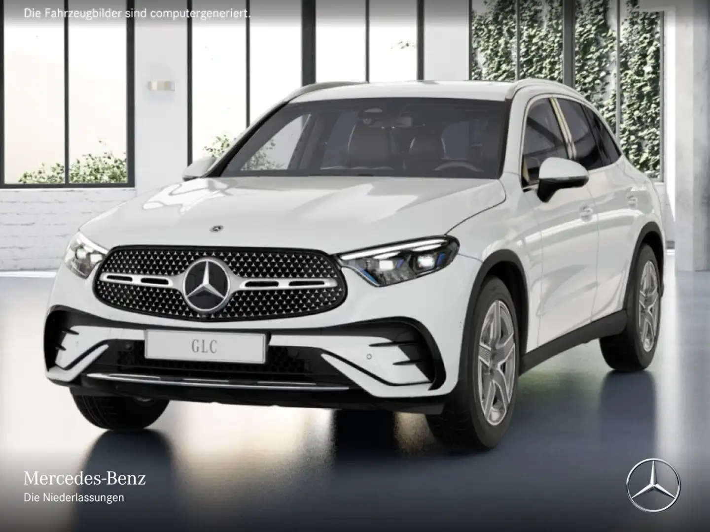 Mercedes-Benz GLC 220 d 4M AMG+360+AHK+TOTW+KEYLESS+9G Weiß - 2