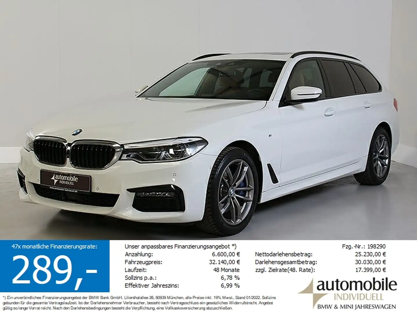 BMW 530 i AT M Sportpaket LED ACC HuD DAB Hifi Standh Bianco - 1