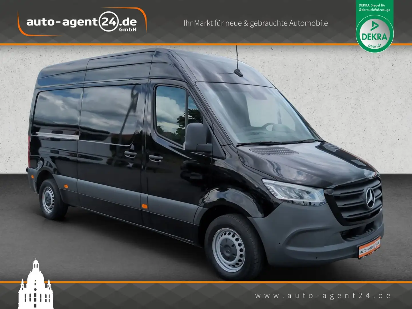 Mercedes-Benz Sprinter 315 CDI L2H2/360/LED/MBux/Leder/BLIS Schwarz - 1