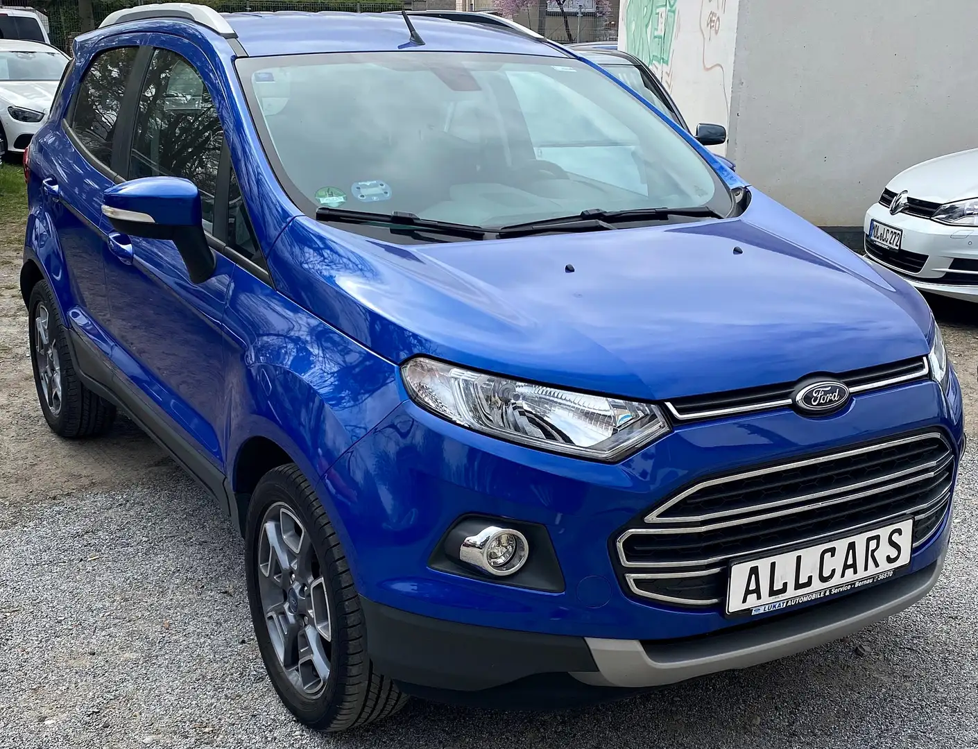 Ford EcoSport Titanium,  29 Tkm!! gepflegtes Kfz! Navi, Klima, Blau - 1