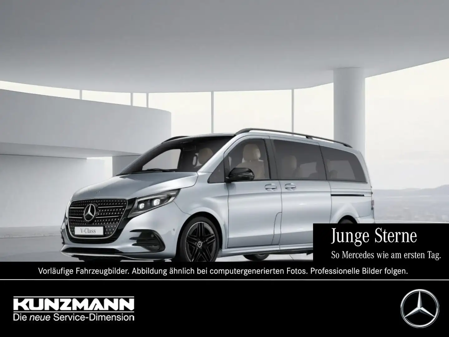 Mercedes-Benz V 250 d AVANTGARDE Lang AMG Night Distronic AHK Silber - 1
