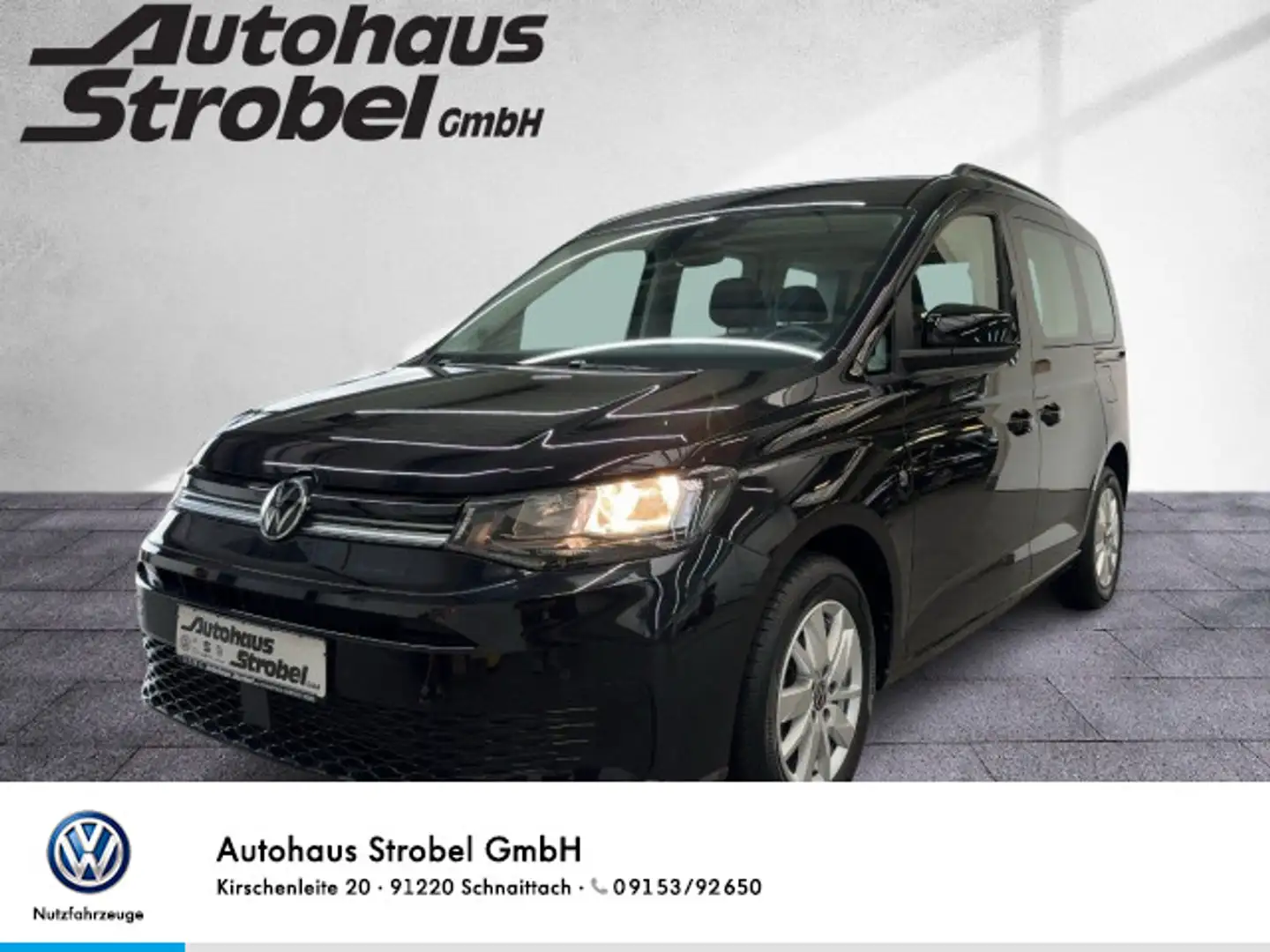 Volkswagen Caddy 2.0 TDI Life AHK Navi Kamera ACC DAB+Clima Schwarz - 1