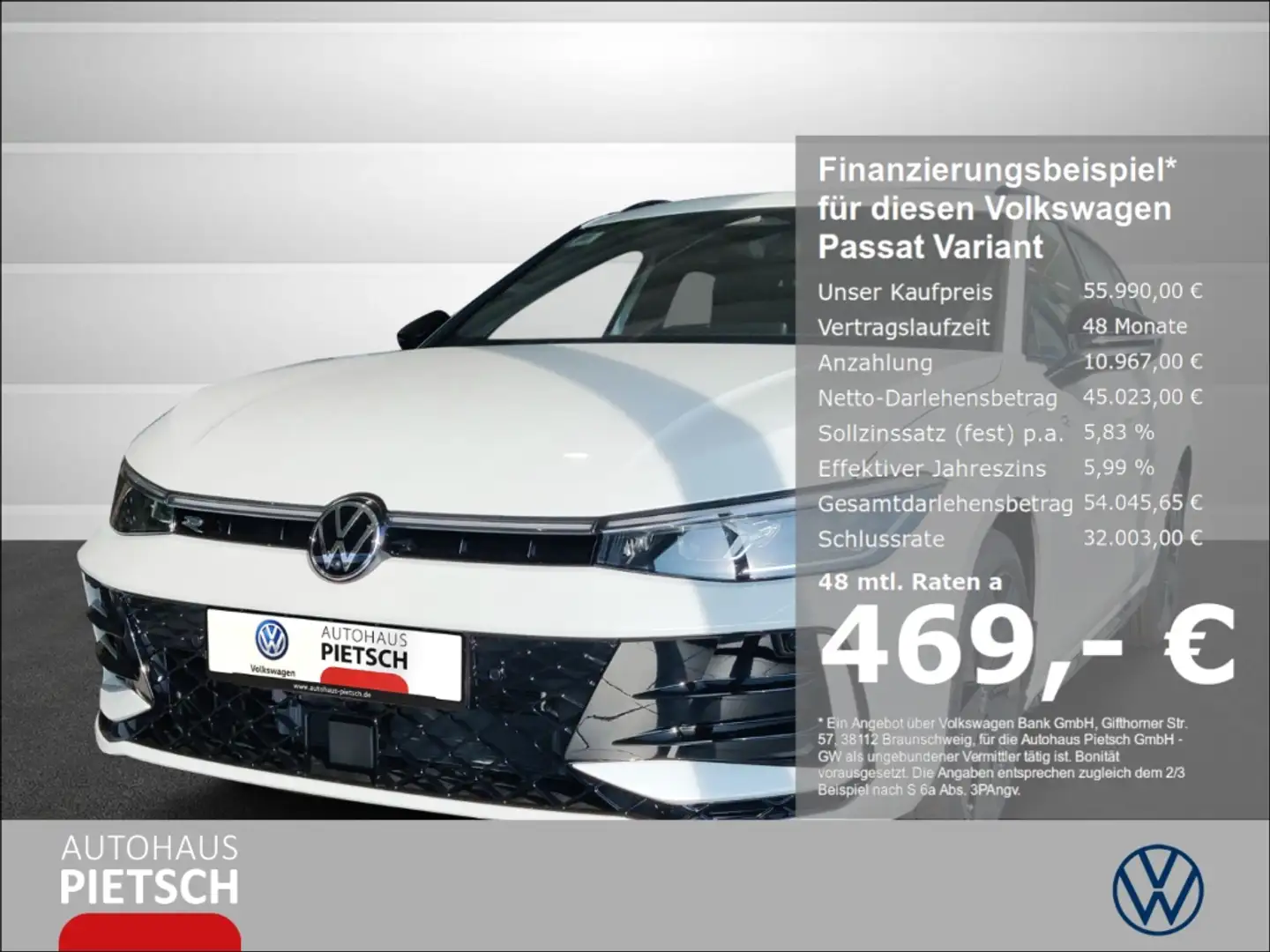 Volkswagen Passat Variant 1.5 TSI eHybrid R-Line Black Style Weiß - 1