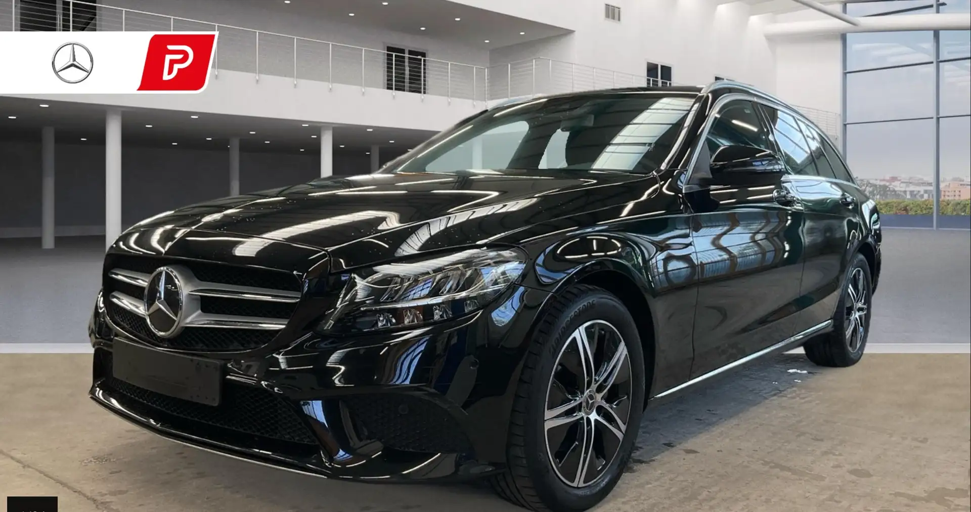 Mercedes-Benz C 200 d T AVANTG.9G/LED/LEDER/RFK/SIHZ/NAVI/PARKASSIST+ Schwarz - 1