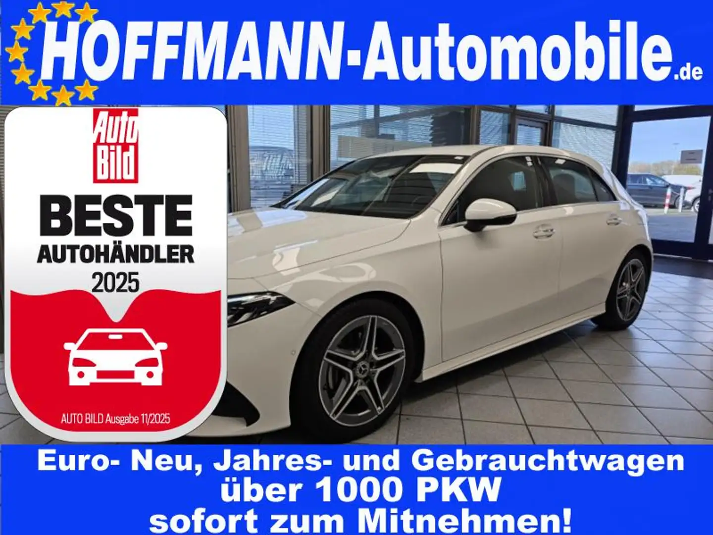 Mercedes-Benz A 180 AMG Line Navi,LED,Parkassi+Kamera,Klimaaut Weiß - 1