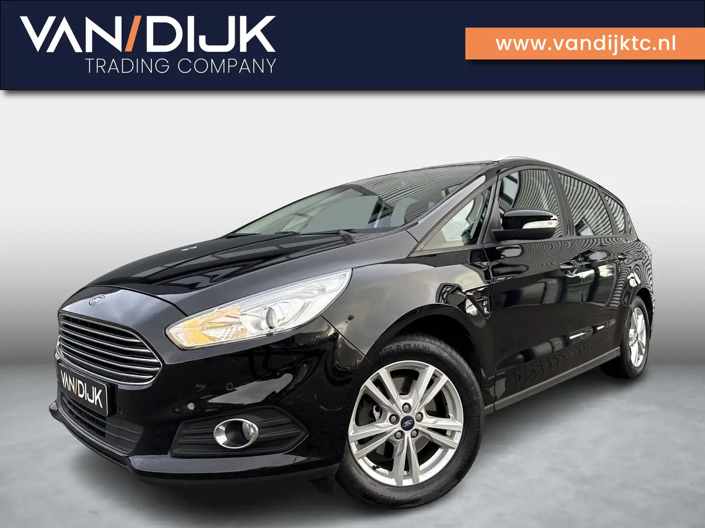 Ford S-Max 1.5 Trend 160PK ✓Navigatie ✓DAB+ ✓Climate ✓Cruise Zwart - 1