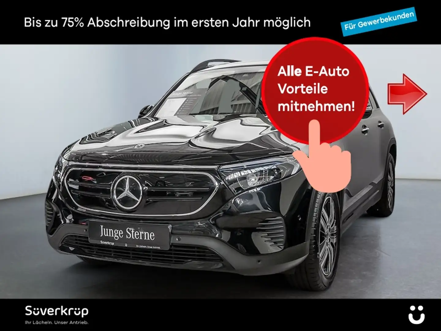Mercedes-Benz EQB 250 NIGHT PROGRESSIVE KAMERA PANO SPUR SHD Schwarz - 1