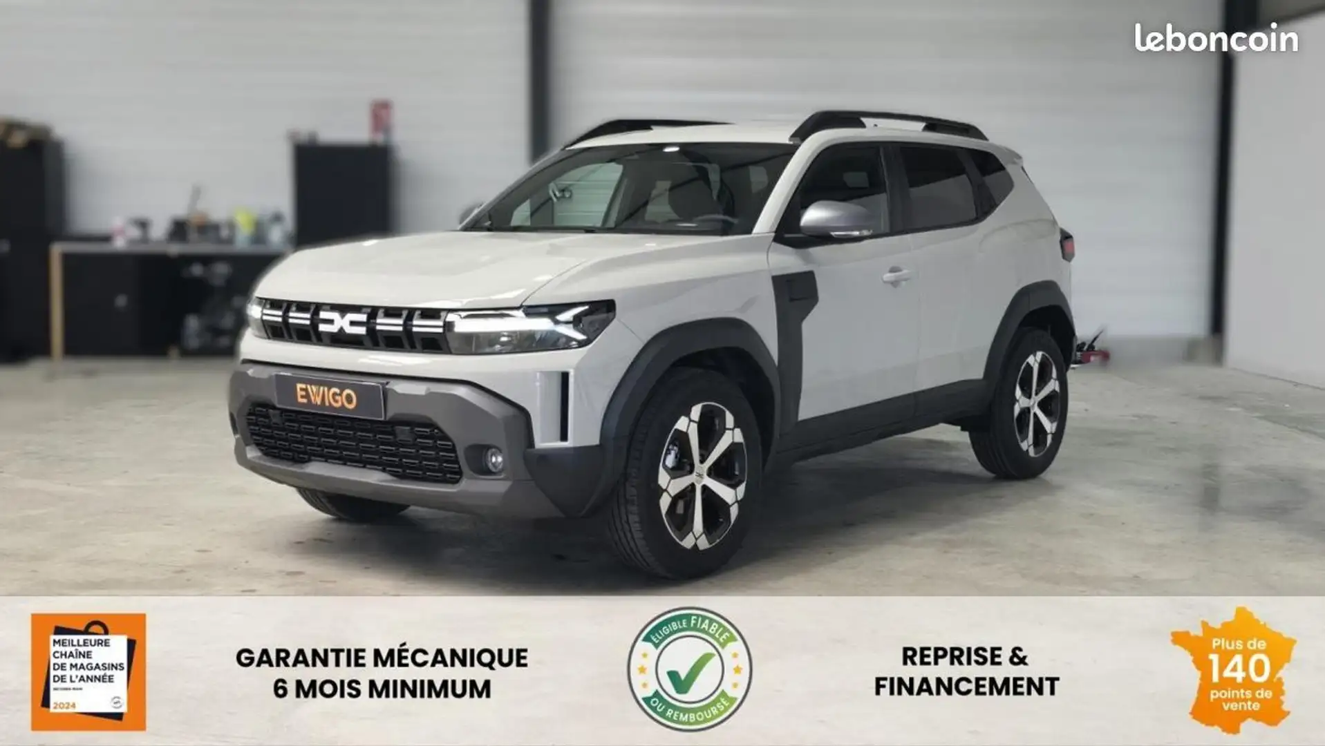 Dacia Duster MILD HYBRID 130 4X2 JOURNEY + PACK CITY SIEGES CHA Blanc - 1